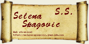 Selena Špagović vizit kartica